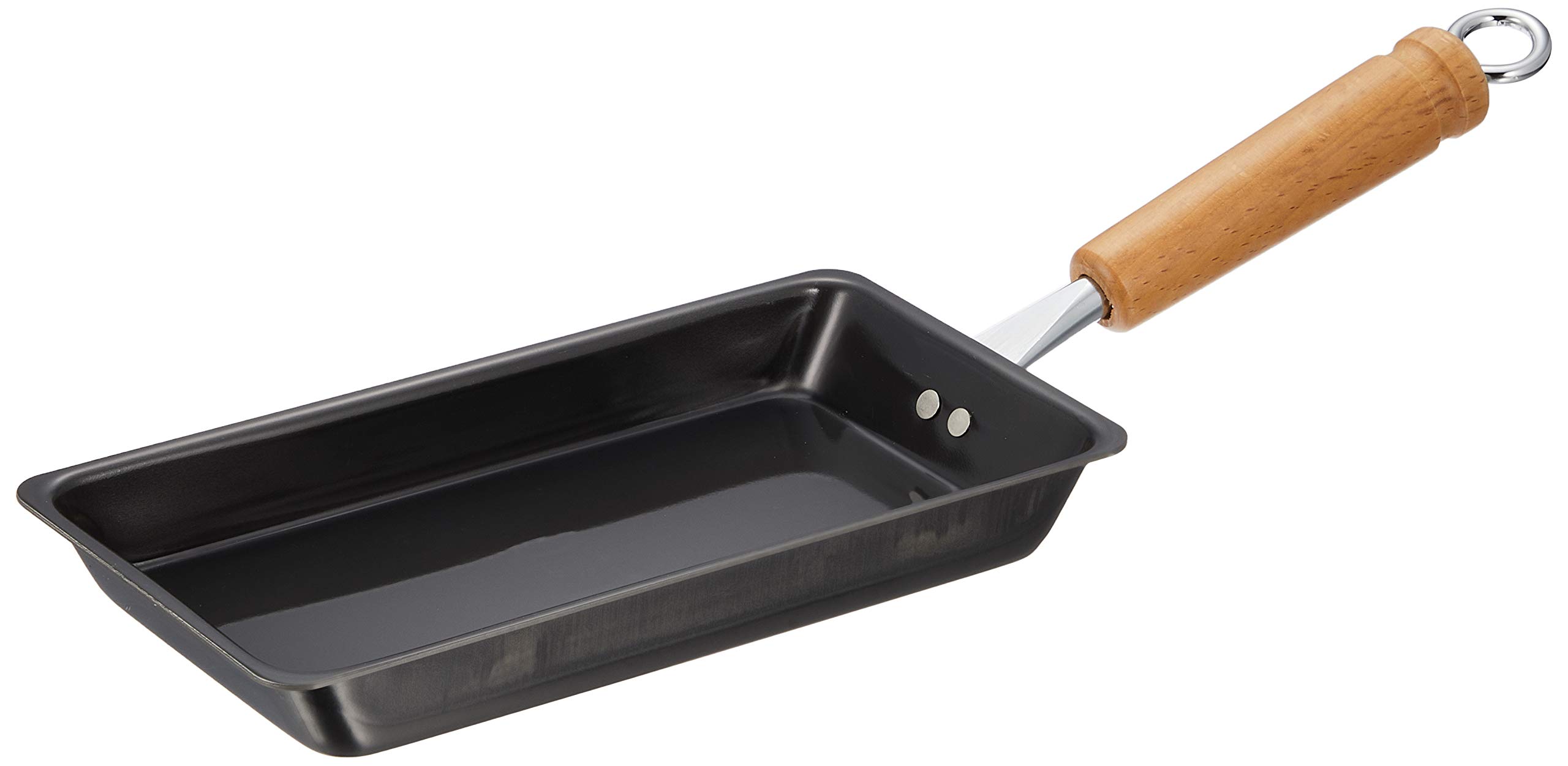 【中古】【非常に良い】サミット工業 鉄なべ流 一気に巻ける! なが~いミニ玉子焼 ブラック 104×374×70mm TAMU-EGGPAN-3