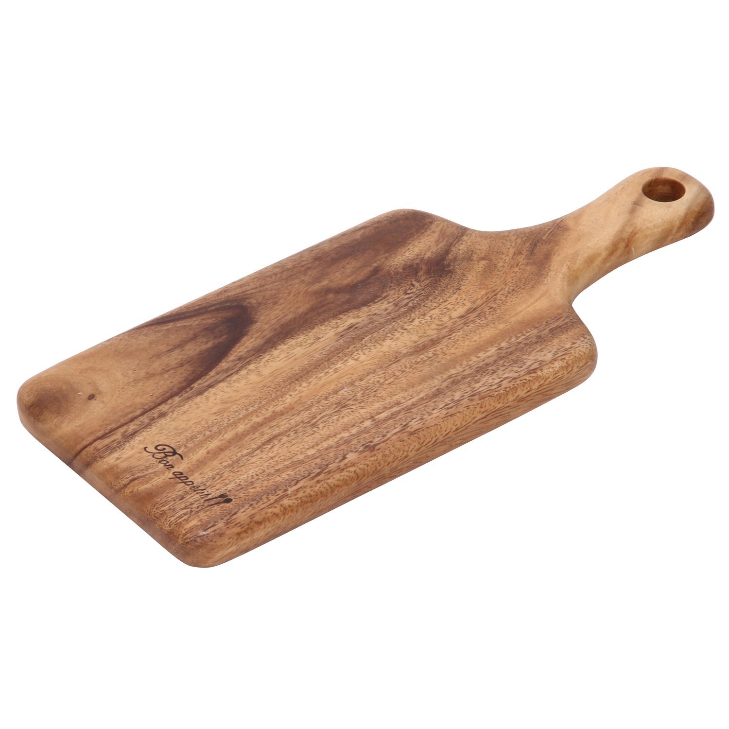 木製食器\\\\\\\\\\\\\\\\\\\\\\\\\\\\\\\\\\\\\\\\\\\\\\\\\\\\\\\\ - 【中古】【非常に良い】不二貿易 アカシア 木製食器 まな板 取っ手付き カッティングボード Mサイズ 幅30.4×奥行12.7×高さ2cm キャンプ ピクニック 皿 ハンドメイド 天然木 30518