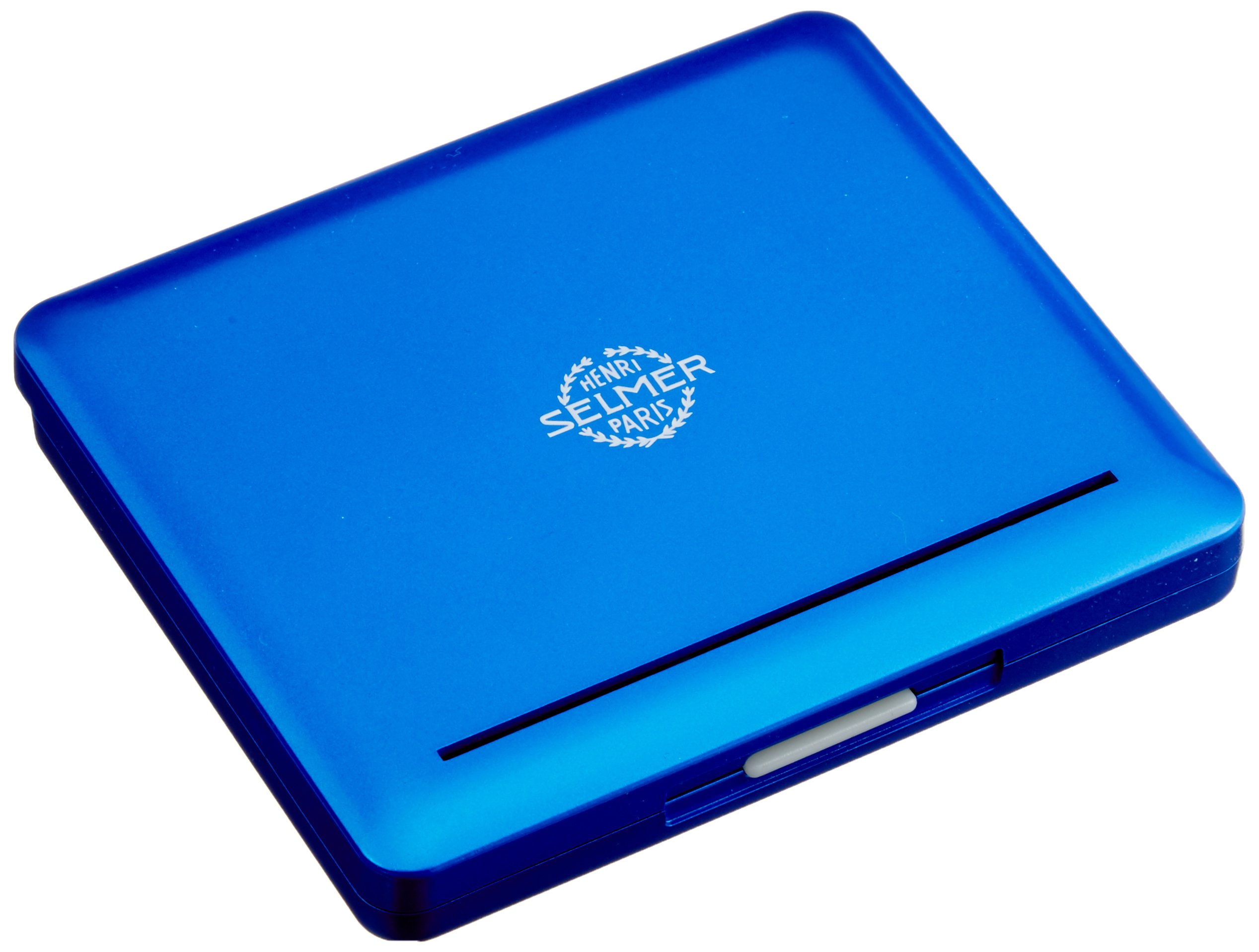 【中古】【非常に良い】ノナカ アルトサクソフォン用 プラスチック製リードケース セルマーロゴ入り 10枚用 カラー:オーシャンブルー