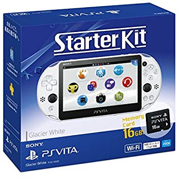【中古】PlayStation Vita Starter Kit グレイシャー・ホワイト ggw725x