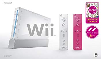 【中古】Wii本体(シロ) Wiiリモコンプラス2個 Wiiパーティ同梱 【メーカー生産終了】 g6bh9ry