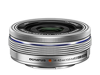 【中古】OLYMPUS 電動式パンケーキズームレンズ M.ZUIKO DIGITAL ED 14-42mm F3.5-5.6 EZ SLV 9jupf8b