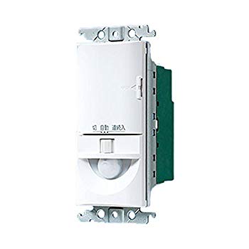 【中古】パナソニック(Panasonic) トイレ壁取付熱線センサ付自動スイッチ 換気扇連動用 ホワイト WTK1614W d2ldlup