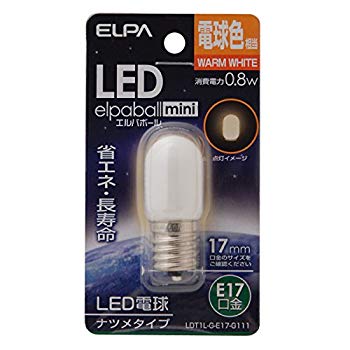 Other - 【中古】ELPA エルパ LEDナツメ形E17 電球色 屋内用 省エネタイプ LDT1L-G-E17-G111 tf8su2k