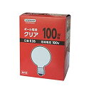 【中古】【非常に良い】ヤザワ ボール電球100W形クリア GC100V90W95 khxv5rg