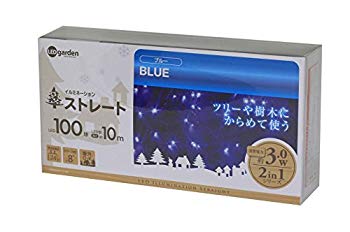 【中古】タカショー イルミネーション ストレート 100球 ブルー 9jupf8b(3.0)