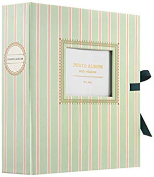 【中古】ナカバヤシ ファイル ポケットアルバム 窓・リボン付 クラシック グリーン 1PLW-200-2-G d2ldlup