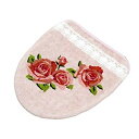 【中古】XA1724 フタカバー 暖房洗浄用 レースローズ w17b8b5