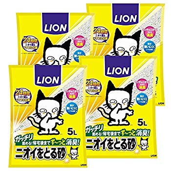 【中古】ニオイをとる砂 猫砂 5L×4袋 (ケース販売) g6bh9ry