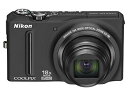 【中古】NikonデジタルカメラCOOLPIX S9100 ノーブルブラック S9100BK wgteh8f
