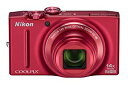 【中古】Nikon デジタルカメラ COOLPIX (クールピクス) S8200 ブリイアントレッド S8200RD g6bh9ry