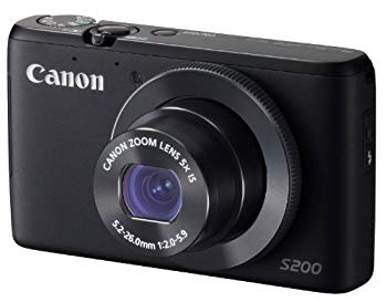 【中古】【非常に良い】Canon デジタルカメラ PowerShot S200(ブラック) F値2.0 広角24mm 光学5倍ズーム PSS200(BK) rdzdsi3