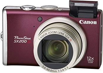 【中古】【非常に良い】Canon デジタルカメラ PowerShot (パワーショット) SX200 IS レッド PSSX200IS(RE) 2mvetro