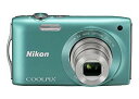 【中古】【非常に良い】Nikon デジタルカメラ COOLPIX (クールピクス) S3300 ミントグリーン S3300GR tf8su2k(2)