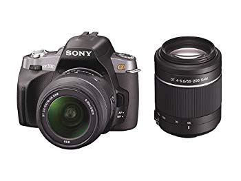 【中古】【非常に良い】ソニー SONY デジタル一眼レフカメラ α330 ダブルズームレンズキット ブラック DSLRA330Y 2mvetro