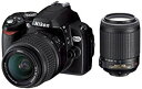 【中古】(未使用・未開封品)　Nikon デジタル一眼レフカメラ D40X ダブルズームキット D40XWZ sdt40b8