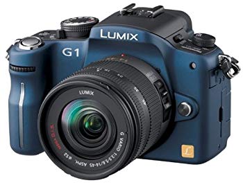 【中古】パナソニック デジタル一眼カメラ LUMIX (ルミックス) G1 レンズキット コンフォートブルー DMC-G1K-A 6g7v4d0