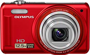 【中古】OLYMPUS デジタルカメラ VR-320 レッド 1400万画素 広角24mm 光学12.5倍ズーム 3.0型液晶 VR-320 RED wgteh8f