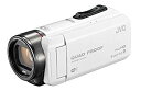 【中古】JVC ビデオカメラ Everio R 防水5m 防塵仕様 Wi-Fi対応 内蔵メモリー64GB ホワイト GZ-RX600-W ggw725x