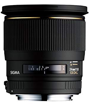 【中古】SIGMA 単焦点広角レンズ 24mm F1.8 EX DG ASPHERICAL MACRO ニコン用 フルサイズ対応 p706p5g