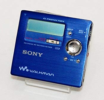 【中古】SONY　ソニー　MZ-R909　ブルー　ポータブルMDレコーダー　（MDLP対応/録音/再生兼用機/録再/レコーディングウォークマン）