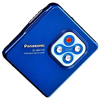 【中古】Panasonic パナソニック SJ-MJ10-A ブルー ポーダブルMDプレーヤー MDLP対応 （MD再生専用機/MDウォークマン） qqffhab