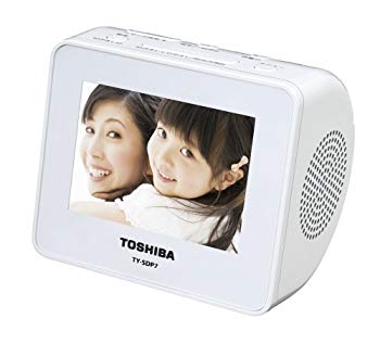 【中古】TOSHIBA CUTEBEAT DIGITAL SD/FMオーディオフォトボックス ホワイト TY-SDP7 W wyw801m