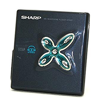 【中古】SHARP シャープ　MD-ST880-B ブラック　ポータブルMDプレーヤー（MD再生専用機/MDウォークマン）　MDLP対応　ドルビーヘッドフォンシステム搭載