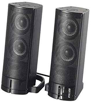 【中古】iBUFFALO マルチメディアスピーカー ミニプラグ接続 USB電源 ブラック BSSP18UBK wgteh8f