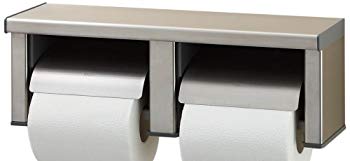 【中古】(未使用・未開封品) LIXIL(リクシル) INAX 棚付ワンタッチ式 2連紙巻器(高耐荷重タイプ) ステンレス(ヘアライン) CF-63HST