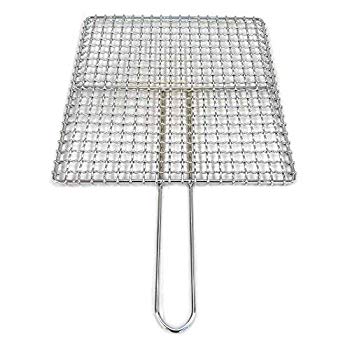 【中古】遠藤商事 業務用 焼物網 タフロス 36号 シングル取手 (鉄・クロームメッキ) 日本製 DTH04036 2..