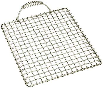 【中古】遠藤商事 業務用 焼物網 タフロス 27号 バネ付取手 (鉄・クロームメッキ) 日本製 DTH03027 2mv..