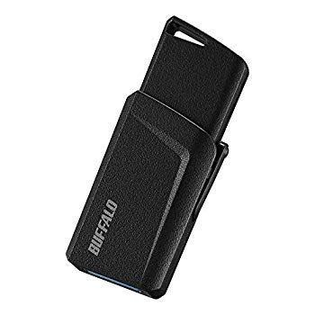 【中古】BUFFALO USB3.1(Gen1)プッシュスライドUSBメモリ 16GB ブラック RUF3-SP16G-BK mxn26g8