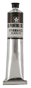 【中古】(未使用・未開封品)　サクラクレパス 版画絵具油性 100ml OH100ML#49 黒 7z28pnb