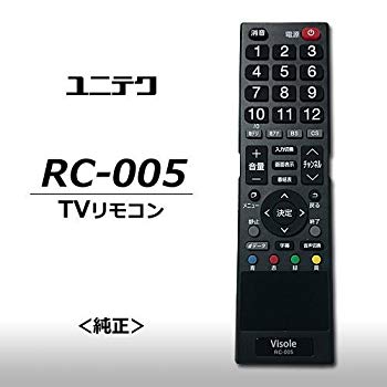 【中古】ユニテク　RC-005　液晶テレビ用　リモコン　UNITECH n5ksbvb