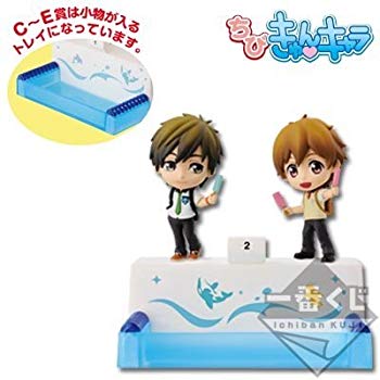 [중고](미사용·미개봉품) 이치 반 쿠지 Free! ~ALL OUT~ D상 마코토 & 나기사 치비쿤 캐릭터 세트 푸치 트레이 df5ndr3