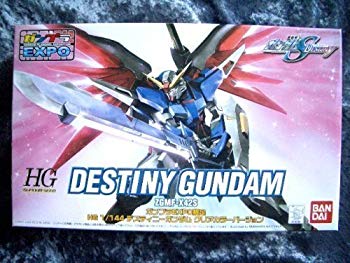 【状態　非常に良い】(中古品)HG 1/144 デスティニーガンダム クリアカラーバージョン（ガンプラEXPO2006）プラモデル【メーカー名】バンダイ(BANDAI)【メーカー型番】【ブランド名】バンダイ(BANDAI)【商品説明】HG 1/144 デスティニーガンダム クリアカラーバージョン（ガンプラEXPO2006）プラモデルプラモデル【スケール】1/144当店では初期不良に限り、商品到着から7日間は返品を 受付けております。品切れの場合は2週間程度でお届け致します。ご注文からお届けまで1、ご注文⇒24時間受け付けております。2、注文確認⇒当店から注文確認メールを送信します。3、在庫確認⇒中古品は受注後に、再メンテナンス、梱包しますので　お届けまで3日〜10日程度とお考え下さい。4、入金確認⇒前払い決済をご選択の場合、ご入金確認後、配送手配を致します。5、出荷⇒配送準備が整い次第、出荷致します。配送業者、追跡番号等の詳細をメール送信致します。6、到着⇒出荷後、1〜3日後に商品が到着します。当店はリサイクル専門店につき一般のお客様から買取しました中古扱い品です。ご来店ありがとうございます。