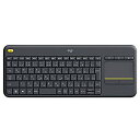 【中古】Logicool ロジクール ワイヤレス タッチキーボード K400pBK w17b8b5