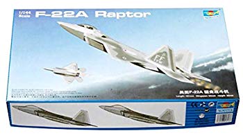 【中古】(未使用・未開封品)　インターライド 1/144 トランペッターモデル F-22 ラプター プラモデル ar3p5n1