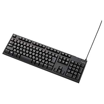 【中古】(未使用・未開封品) エレコム PS4用/メンブレン式キーボード/108キー/USB/L/ブラック kmdlckf