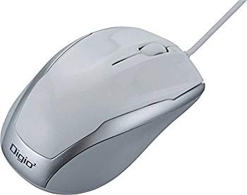 【中古】【非常に良い】Digio2 有線 3ボタンマウス BlueLED ホワイト MUS-UKT115W ggw725x