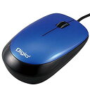 【中古】【非常に良い】Digio2 有線マウス 3ボタン ブルー MUS-UKT114BL ggw725x(2)