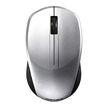 【中古】バッファロー 無線（2.4GHz） BlueLEDマウス 3ボタン（シルバー） BSMBW100SV dwos6rj