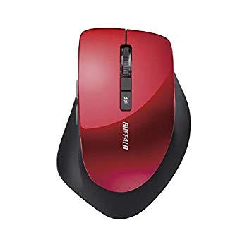 Trackball - 【中古】バッファロー 2.4Ghzワイヤレスマウス BlueLED光学式/静音/5ボタン DPI切り替えタイプ（レッド）BSMBW320シリーズ BSMBW320RD n5ksbvb