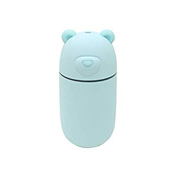 【中古】USBポート付きクマ型ミニ加湿器「URUKUMASAN(うるくまさん)」 ブルー mxn26g8