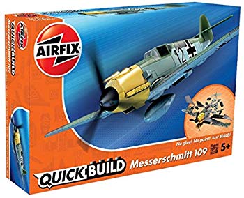 【中古】【非常に良い】エアフィックス クイックビルドシリーズ ドイツ空軍 メッサーシュミット Bf109 塗装済みブロック式組み立てキット QB6001 プラモデル rdzdsi3