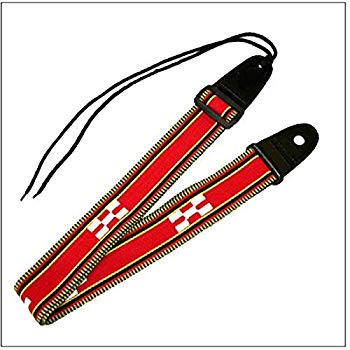 【中古】(未使用・未開封品) 三線ストラップ 八重山ミンサー柄(赤))【送料無料】 f4u0baa