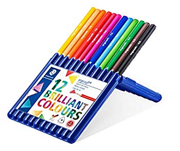 【中古】ステッドラー 色鉛筆 エルゴソフト 三角軸 12色 157SB12 o7r6kf1