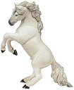 【中古】(未使用・未開封品) Papo(パポ) 蹴り立つ馬(white) PVC PA51521 tu1jdyt(3)