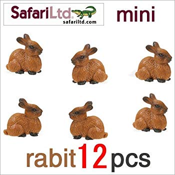Rakuten - 【中古】(未使用・未開封品)　サファリ社ミニフィギュア 345422 ウサギ 12個セット p1m72rm